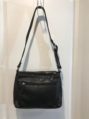Stone & Co Black Pebbled Leather EUC